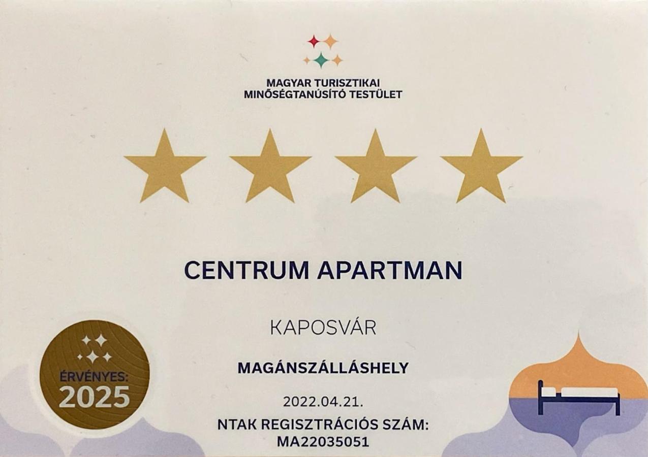 Centrum Apartman Капошвар Экстерьер фото